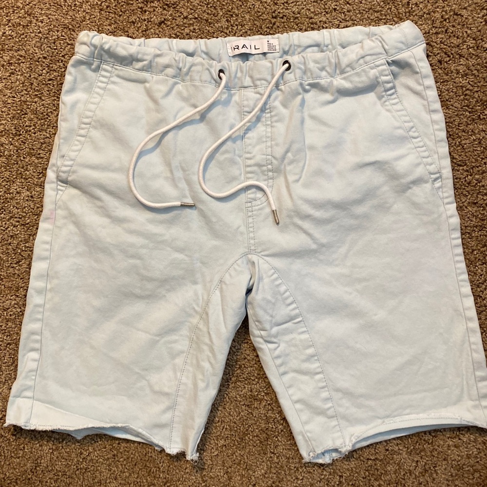 Blue cutoff shorts